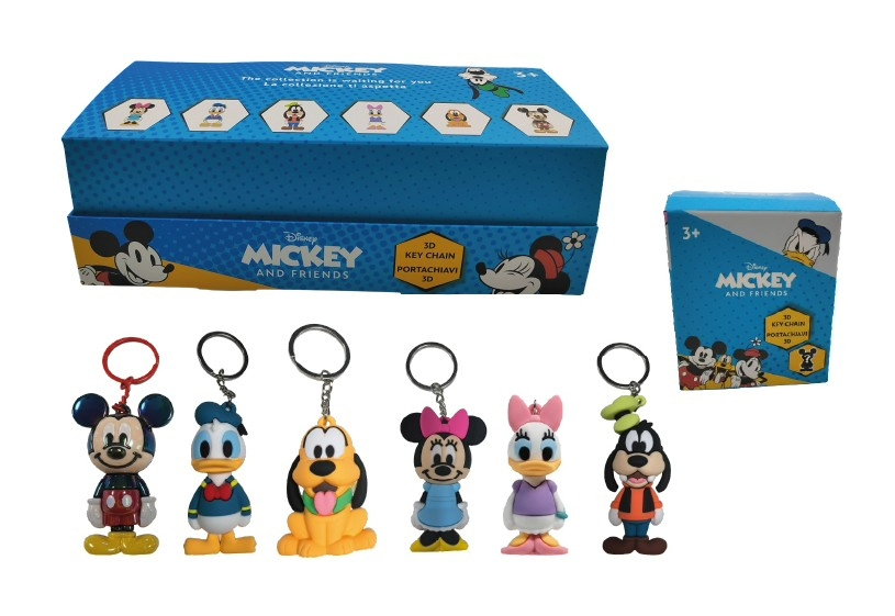 DISNEY CLASSIC Portachiavi 3D 6cm In Blind Box (x cm) In espo da pz 6ass..x…x